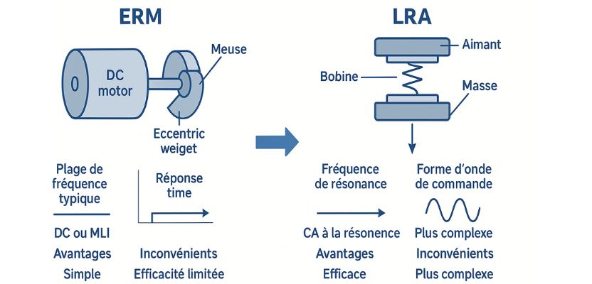 Schéma comparatif d