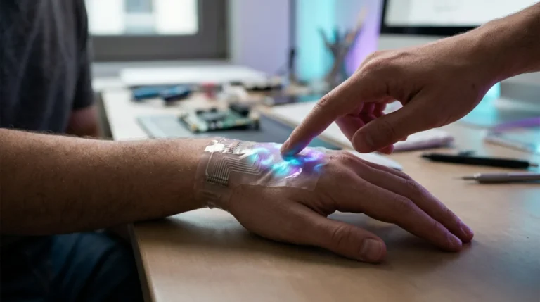 eLuminator : une peau électronique qui traduit le toucher en lumière