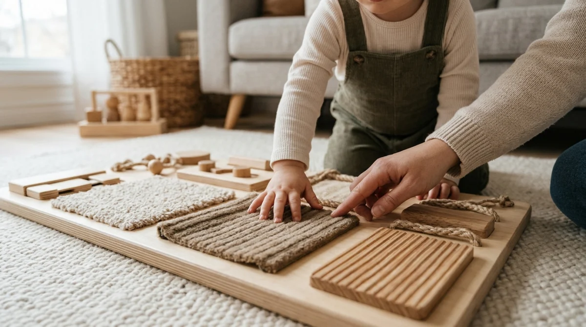 Jeux et activités Montessori : guide d’éveil par le toucher